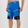 KARPOS Pánské cyklistické šortky RAPID BAGGY SHORT (070) indigo blue/black/green fluo - modré/černé