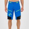 KARPOS Pánské cyklistické šortky RAPID BAGGY SHORT (070) indigo blue/black/green fluo - modré/černé
