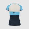 KARPOS Dámské triko MOVED EVO W JERSEY (011) blue atoll/white/sky captain - modré/bílé