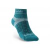 BRIDGEDALE Dámské ponožky TRAIL RUN ULTRALIGHT T2 MERINO SPORT LOW  teal - modrošedé