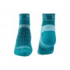 BRIDGEDALE Dámské ponožky TRAIL RUN ULTRALIGHT T2 MERINO SPORT LOW  teal - modrošedé
