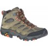MERRELL Pánské trekové boty MOAB 3 MID GTX olive - zelené
