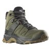 SALOMON Pánské turistické boty X ULTRA 4 MID GTX deep lichen green/peat/kelp - zelené