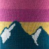 DARN TOUGH Dámské trekové ponožky HIKE/TREK SUNSET LEDGE LIGHTWEIGHT MERINO CUSHION MICRO CREW nightshade - modrozelené/růžové