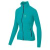 KARPOS Dámská mikina ROCCHETTA W FLEECE bluebird - modrozelená