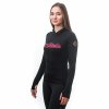 SENSOR Dámská mikina klokanka MERINO UPPER MOUNTAINS (Barva Černá, Velikost XL)