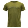 DEVOLD Pánské triko LOGO MAN MERINO TEE green - zelené