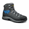 ASOLO Pánské trekové boty FINDER GV MM graphite/gunmetal/sporty blue -  šedé