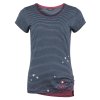 CHILLAZ Dámské tričko FANCY LITTLE DOT indigo blue stripes washed - modré