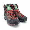 BAZAR - SALEWA Dámské trekové boty MTN TRAINER LITE MID GTX M feld green/fluo coral - zelené/červené