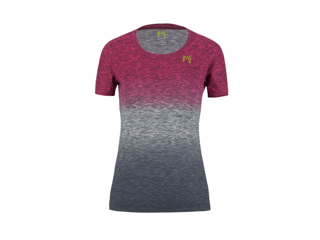 KARPOS Dámske tričko PRATO PIAZZA W JERSEY (017) hot coral/vintage indigo - červené