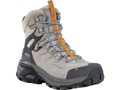 OBOZ Dámska treková obuv BRIDGER RIDGE MID GTX WATERPROOF drizzle - sivá (Veľkosť EU - komplet 38)