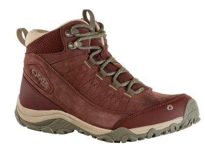 OBOZ Dámska treková obuv OUSEL MID B-DRY WATERPROOF WIDE port - červená (Veľkosť EU - komplet 36)