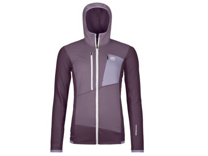 ORTOVOX Dámska mikina FLEECE HOODY W's dark wild berry- purple (Veľkosť L)