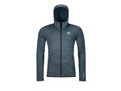 ORTOVOX Pánska mikina FLEECE HOODY dark arctic grey - sivá (Veľkosť L)
