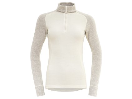 DEVOLD DUO ACTIVE MERINO 205 WOMAN ZIP NECK raw white - biela (Veľkosť L)