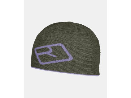 113013 68033 62701 merino logo knit beanie dark wild herbs b 01