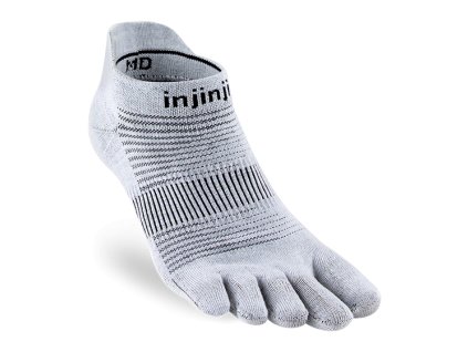 INJINJI RUN LIGHTWEIGHT NO SHOW ULTRA-THIN ponožky sivé (Veľkosť S(37-40))