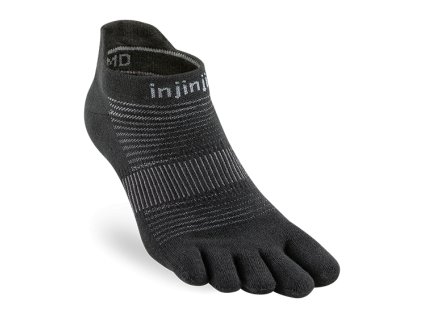 INJINJI RUN LIGHTWEIGHT NO SHOW ULTRA-THIN SOCKS black - čierne (Veľkosť L(44,5-47))