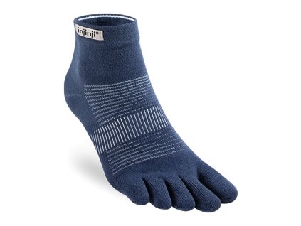 INJINJI Prstové ponožky RUN LIGHTWEIGHT MINI-CREW ULTRA-THIN navy - modré (Veľkosť L)