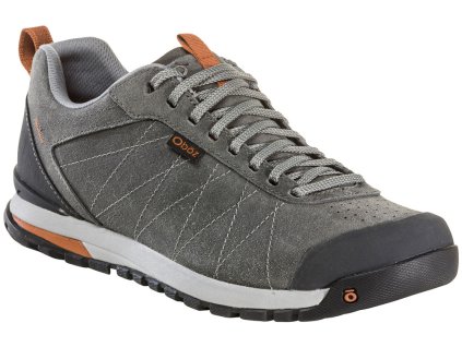 BOZEMAN LOW LEATHER charcoal pánska treková obuv - sivá (Veľkosť EU - komplet 42)