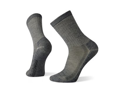 SMARTWOOL Dámske ponožky W HIKE CLASSIC ED LIGHT CUSHION CREW SOC stredne sivé