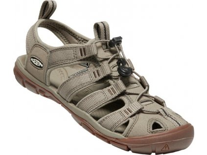 KEEN Dámske sandále CLEARWATER CNX WOMEN timberwolf/timberwolf - hnedé