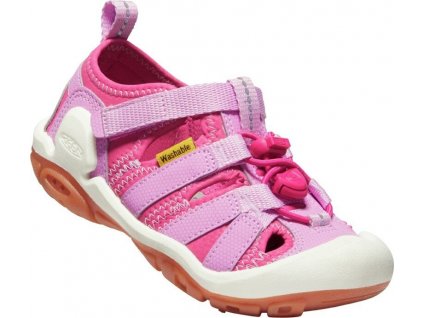 KEEN Detské sandále KNOTCH CREEK YOUTH magenta/lilac chiffon - ružové