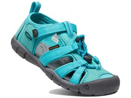KEEN Detské sandále SEACAMP II CNX CHILDREN baltic/caribbean sea - modré