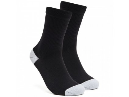 OAKLEY Pánske ponožky RIBBED ELLIPSE LONG SOCKS blackout - čierne