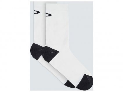 OAKLEY Ponožky RIBBED ELLIPSE LONG SOCKS biele