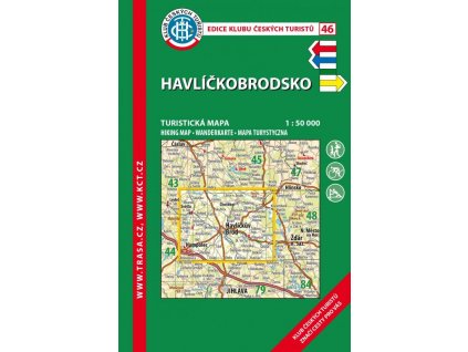 46 Havlíčkobrodsko, 6. vydanie, 2020 - turistická mapa