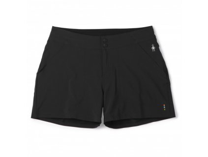 SMARTWOOL Dámske športové nohavice W MERINO SPORT HIKE SHORT black - čierne