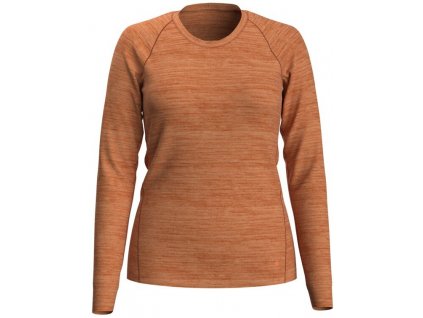 SMARTWOOL Dámske tričko W MERINO 150 PLANT-BAS DYE BSL LONG SLEEVE B sumsndchrymngowsh - oranžové