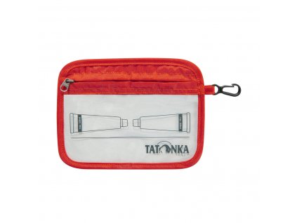 TATONKA Toaletná taška ZIP FLIGHT BAG A6 červeno oranžová