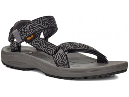 TEVA Pánske sandále WINSTED layered rock black/grey - čierne