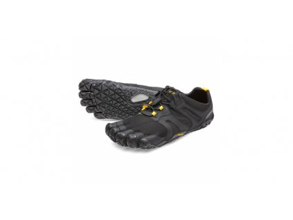 VIBRAM FIVEFINGERS Dámske topánky V-TRAIL 2.0 black/yellow toe - čierne