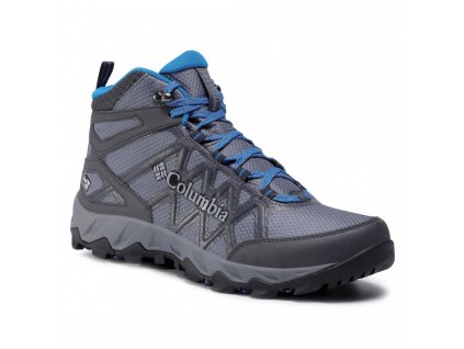 COLUMBIA Pánska treková obuv PEAKFREAK™ X2 MID OUTDRY™ graphite/blue - sivá