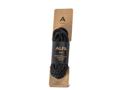ALFA Šnúrky do topánok 140 cm - čierne