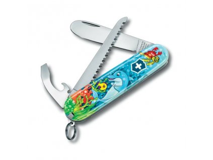 VICTORINOX Môj prvý vreckový nôž DOLPHIN EDITION modrý
