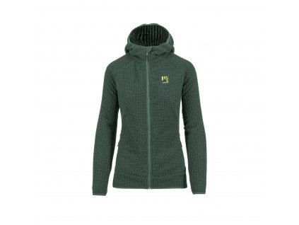 KARPOS Dámska mikina ROCCHETTA W HOODIE FLEECE - tmavozelená