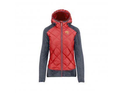 KARPOS Dámska bunda MARMAROLE W JACKET - sivo-červená