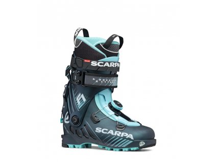 SCARPA Dámske skialpové topánky F1 WMN anthracite/aqua - sivé