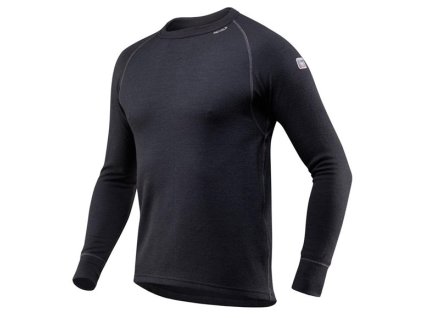 DEVOLD Pánske tričko EXPEDITION MAN SHIRT black - čierne
