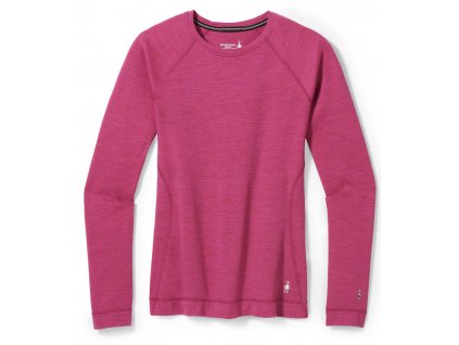 SMARTWOOL Dámske tričko CLASSIC THERMAL MERINO BL PATTERN CB ružové