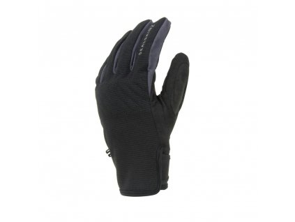 SEALSKINZ Nepremokavé rukavice WATERPROOF ALL WEATHER MULTI ACTIVITY GLOVE WITH FUSION CONTROL black/grey - čierne