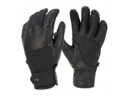 SEALSKINZ Nepremokavé rukavice WATERPROOF COLD WEATHER GLOVE WITH FUSION CONTROL black - čierne
