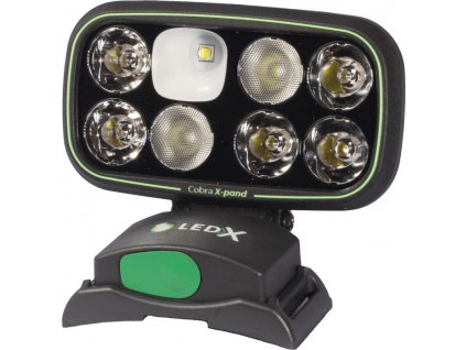 LEDX Headlamp COBRA 6500 X-PAND KIT čierna
