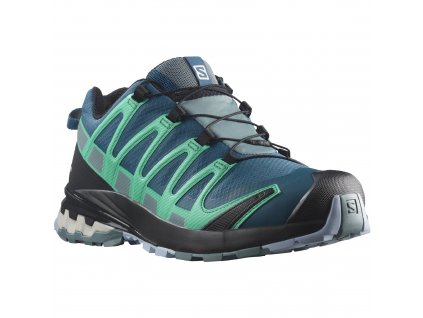 SALOMON Dámska bežecká obuv XA PRO 3D V8 GTX W legion blue/trooper mint/leaf blue - modrá/zelená