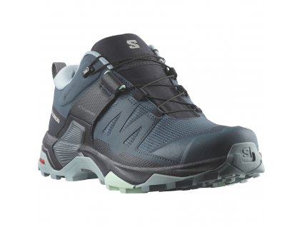SALOMON Dámske trekové topánky X ULTRA 4 GTX W stargazer/carbon/stone blue - modré